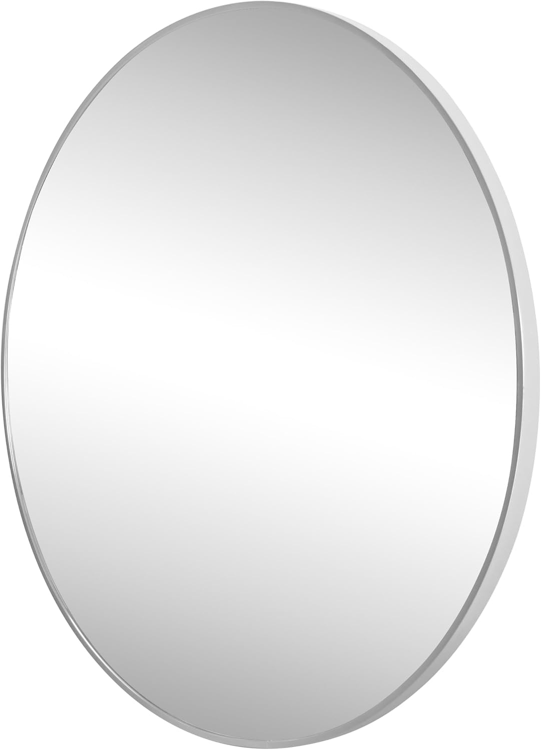 image:imageJONATHAN Y Eclipse Aluminum Metal Framed Round Wall Mirror 24 Gold Circle Wall Mounted Vanity Mirror for Bathroom Entryway and Living Room with Modern Minimalist Design and HD Glass MIR222BNickel