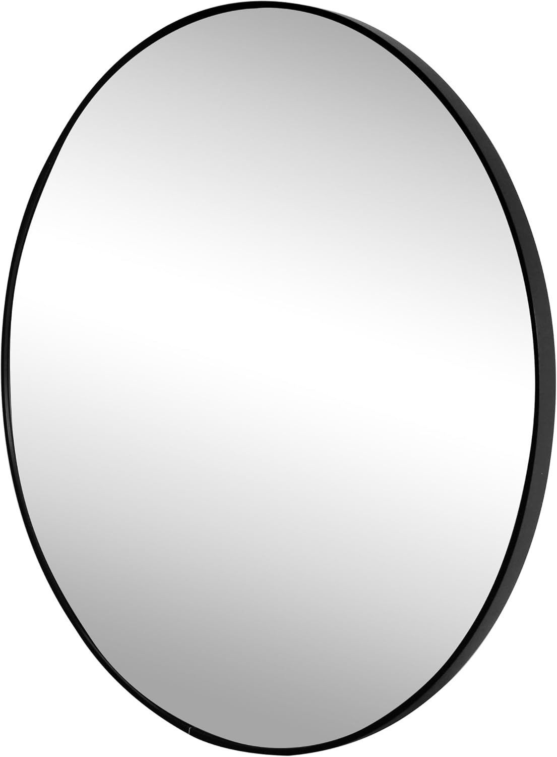 image:imageJONATHAN Y Eclipse Aluminum Metal Framed Round Wall Mirror 24 Gold Circle Wall Mounted Vanity Mirror for Bathroom Entryway and Living Room with Modern Minimalist Design and HD Glass MIR222BBlack
