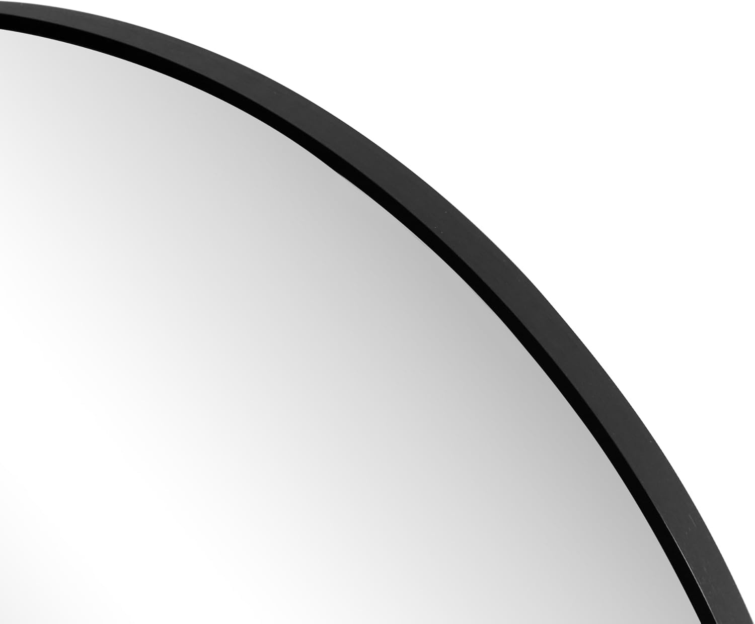 image:imageJONATHAN Y Eclipse Aluminum Metal Framed Round Wall Mirror 24 Gold Circle Wall Mounted Vanity Mirror for Bathroom Entryway and Living Room with Modern Minimalist Design and HD Glass MIR222BBlack