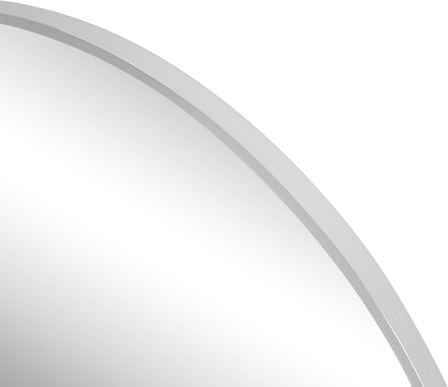 image:imageJONATHAN Y Eclipse Aluminum Metal Framed Round Wall Mirror 24 Gold Circle Wall Mounted Vanity Mirror for Bathroom Entryway and Living Room with Modern Minimalist Design and HD Glass MIR222BNickel