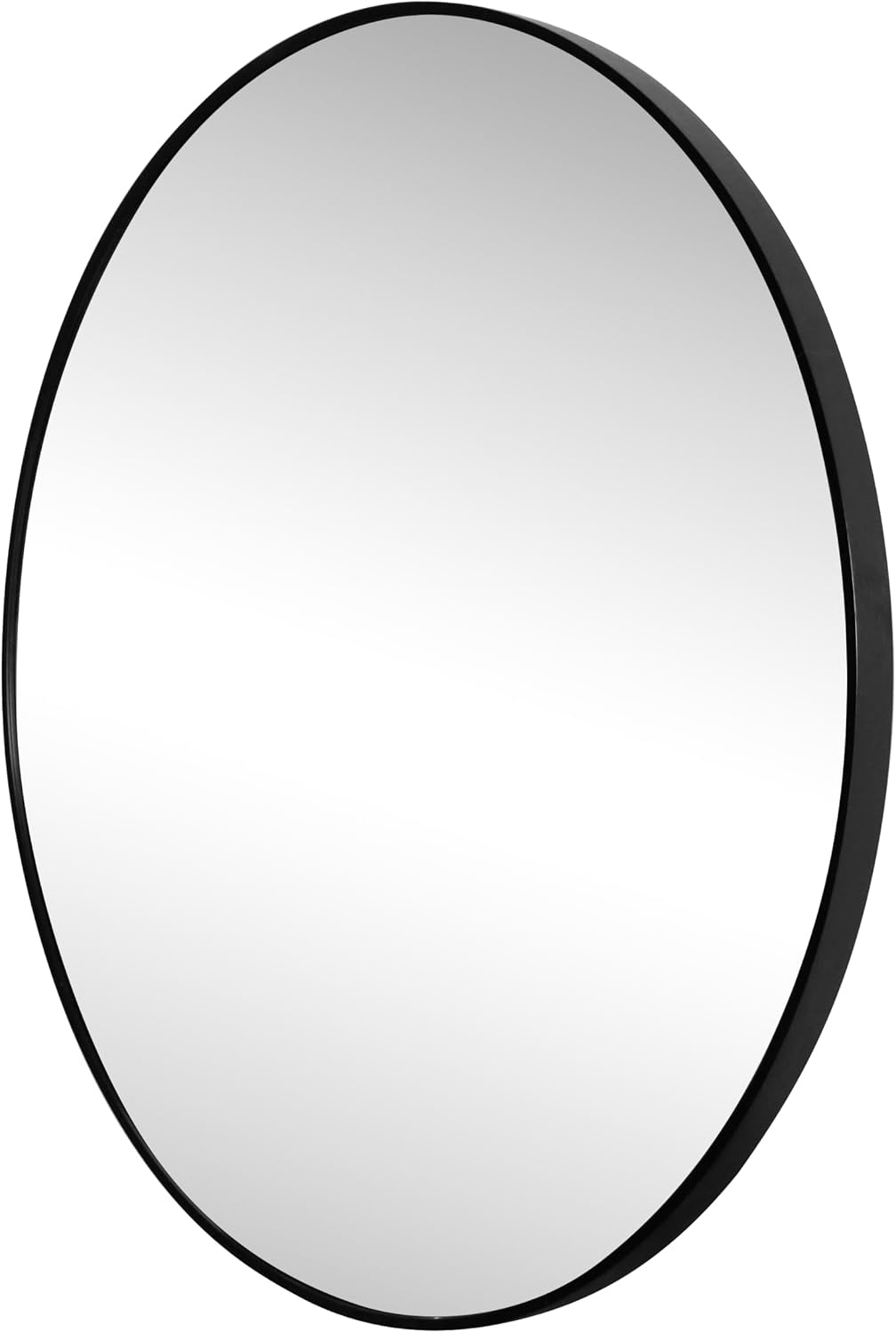 image:imageJONATHAN Y Eclipse Aluminum Metal Framed Round Wall Mirror 24 Gold Circle Wall Mounted Vanity Mirror for Bathroom Entryway and Living Room with Modern Minimalist Design and HD Glass MIR222BBlack
