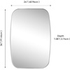 JONATHAN Y Cassian Aluminum Metal Framed Wall Mounted Mirror 24″ x 36″ Glossy Gold Capsule Oblong Oval Modern Floating Mirror for Bathroom and Entryway with Horizontal or Vertical Hanging MIR227B(Nickel)
