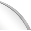 JONATHAN Y Ellipse Oval Metal Framed Wall Mirror 24″ x 36″ Nickel Glossy Aluminum Frame with High Definition Glass and Modern Floating Design for Bedroom Living Room and Entryway MIR224C(Nickel)
