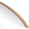 JONATHAN Y Ellipse Oval Metal Framed Wall Mirror 24″ x 36″ Nickel Glossy Aluminum Frame with High Definition Glass and Modern Floating Design for Bedroom Living Room and Entryway MIR224C(Gold)