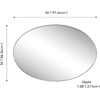 JONATHAN Y Ellipse Oval Metal Framed Wall Mirror 24″ x 36″ Nickel Glossy Aluminum Frame with High Definition Glass and Modern Floating Design for Bedroom Living Room and Entryway MIR224C(Nickel)