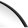 JONATHAN Y Ellipse Oval Metal Framed Wall Mirror 24″ x 36″ Nickel Glossy Aluminum Frame with High Definition Glass and Modern Floating Design for Bedroom Living Room and Entryway MIR224C(Black)