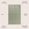 JONATHAN Y Haze Solid Low-Pile Green Indoor Area Rug 10×14, Coastal,Bohemian,Minimalist,Classic, Easy-Cleaning for Living Room,Bedroom,Kitchen,Pet Friendly,Non-Shedding (SEU100O-14)
