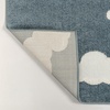 JONATHAN Y Hedwig High-Low Cloud Blue 5×5 Square Indoor/Outdoor Area Rug, Youth Scandi, Kids, Modern, Cottage, Transitional for Bedroom,Kitchen,Living Room,Non Shedding,Easy-Washing (SCN105A-5SQ)(Dark Blue/Ivory)