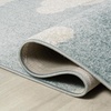 JONATHAN Y Hedwig High-Low Cloud Blue 5×5 Square Indoor/Outdoor Area Rug, Youth Scandi, Kids, Modern, Cottage, Transitional for Bedroom,Kitchen,Living Room,Non Shedding,Easy-Washing (SCN105A-5SQ)(Blue/Ivory)