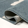 JONATHAN Y Hedwig High-Low Cloud Blue 5×5 Square Indoor/Outdoor Area Rug, Youth Scandi, Kids, Modern, Cottage, Transitional for Bedroom,Kitchen,Living Room,Non Shedding,Easy-Washing (SCN105A-5SQ)(Dark Blue/Ivory)