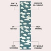 JONATHAN Y Hedwig High-Low Cloud Blue 5×5 Square Indoor/Outdoor Area Rug, Youth Scandi, Kids, Modern, Cottage, Transitional for Bedroom,Kitchen,Living Room,Non Shedding,Easy-Washing (SCN105A-5SQ)(Dark Blue/Ivory)