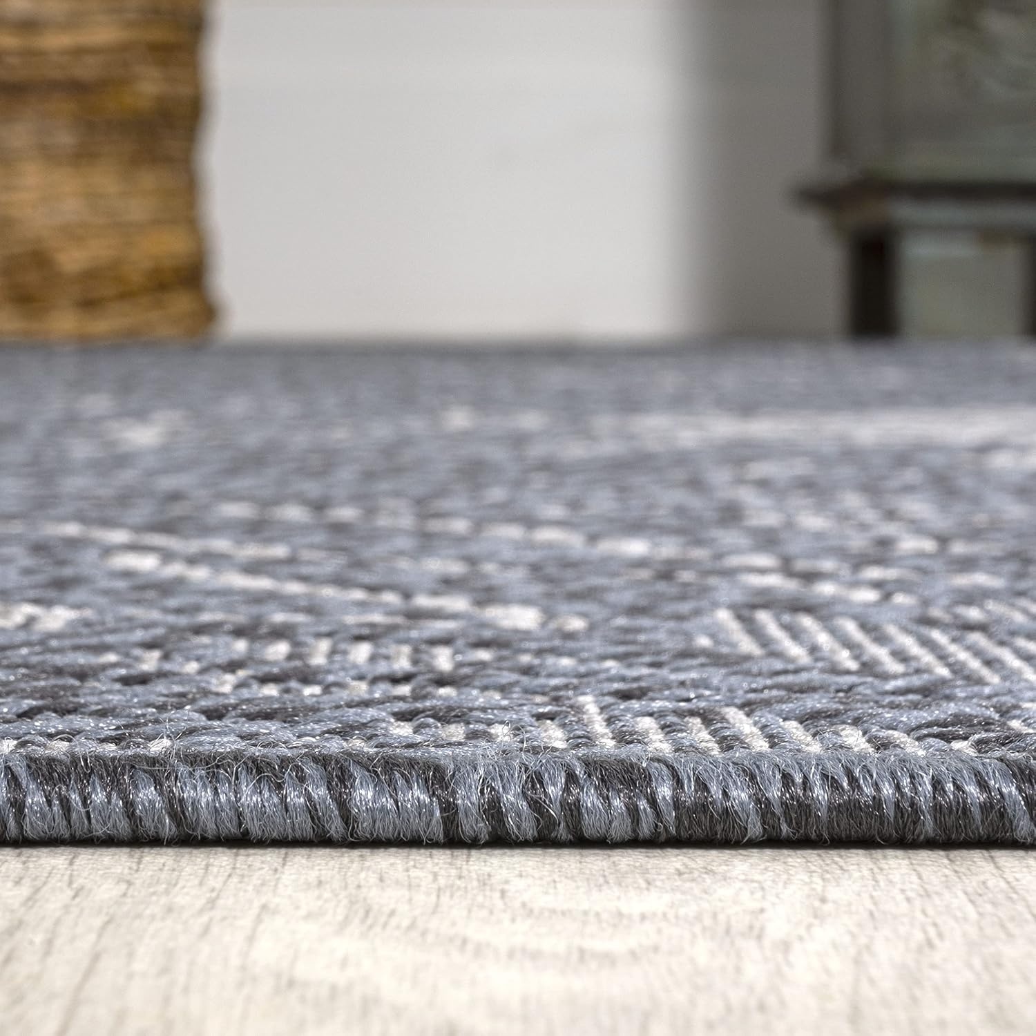 image:imageJONATHAN Y AllOver Floral Indoor Outdoor Area Rug 3X5 NavyGray Bahamas Modern for Backyard Patio Porch EasyCleaning High Traffic PetFriendly NonShedding SMB209A3710 x 10 Rectangular