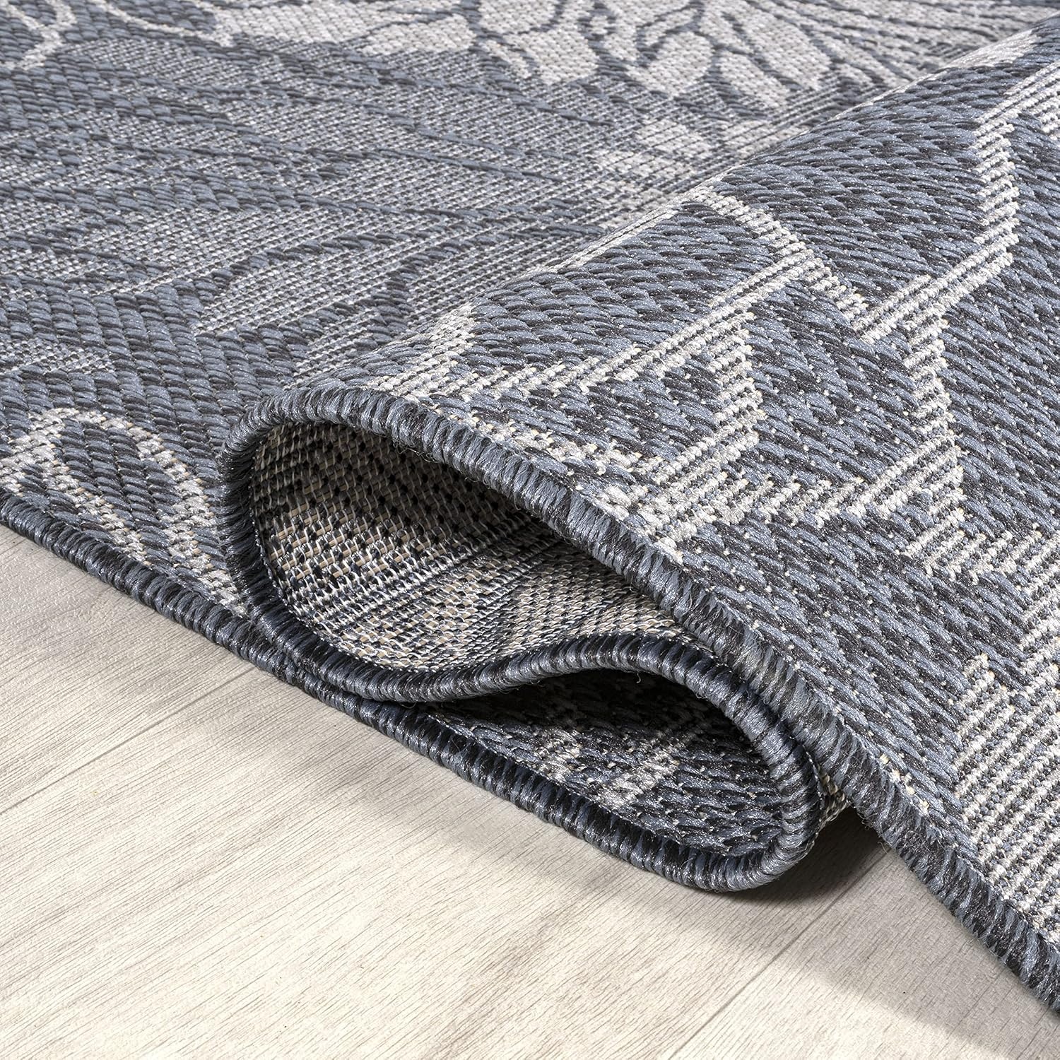 image:imageJONATHAN Y AllOver Floral Indoor Outdoor Area Rug 3X5 NavyGray Bahamas Modern for Backyard Patio Porch EasyCleaning High Traffic PetFriendly NonShedding SMB209A3311 x 6 Rectangular
