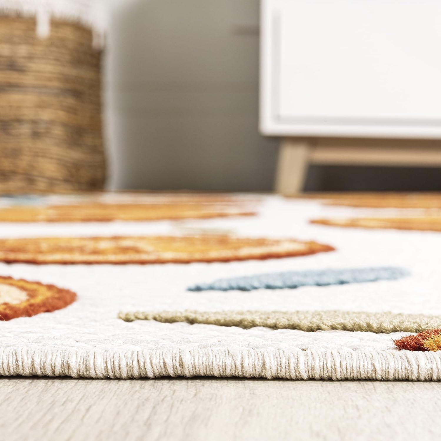 image:imageJONATHAN Y Citrus Slice Indoor Outdoor Area Rug 3X5 OrangeCream Aranciata HighLow for Backyard Patio Porch EasyCleaning High Traffic PetFriendly NonShedding AMC116A33 x 5 Rectangular