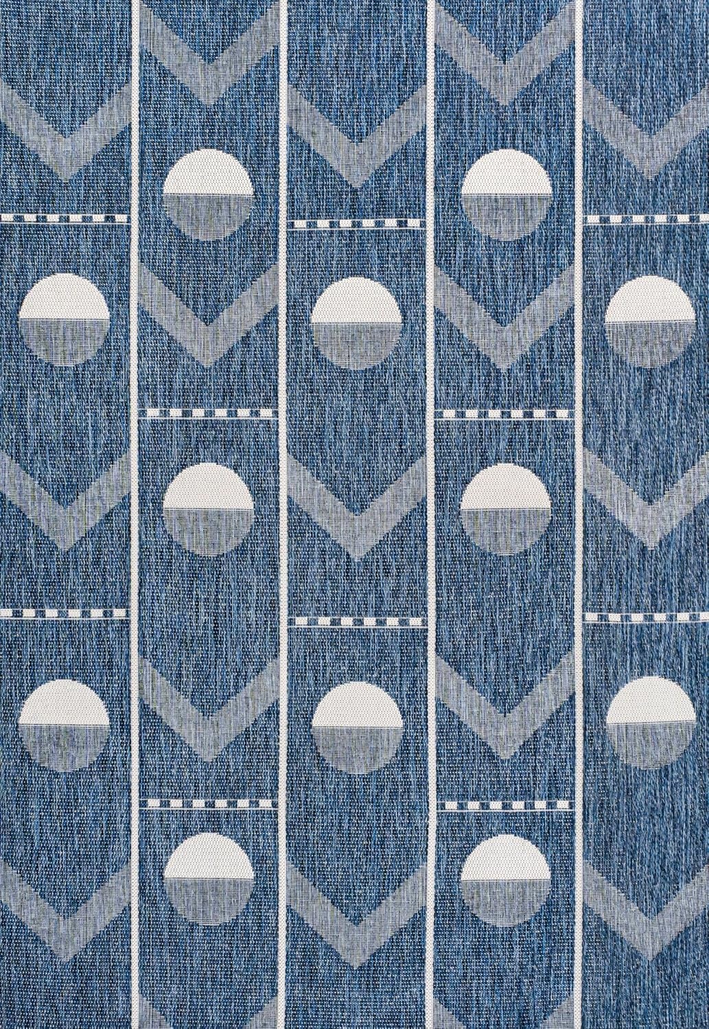 image:imageJONATHAN Y Geometric Indoor Outdoor Area Rug 3X5 NavyCream Soren Modern for Backyard Patio Porch EasyCleaning High Traffic PetFriendly NonShedding TSN304C3NavyCream