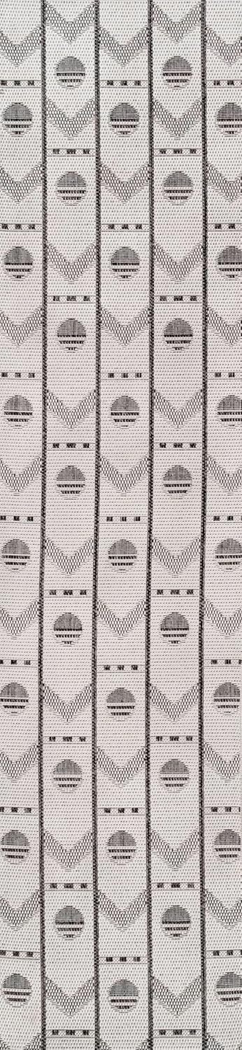 image:imageJONATHAN Y Geometric Indoor Outdoor Area Rug 3X5 NavyCream Soren Modern for Backyard Patio Porch EasyCleaning High Traffic PetFriendly NonShedding TSN304C3CreamBlack