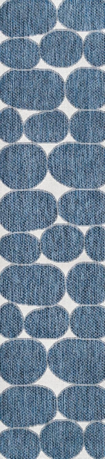 image:imageJONATHAN Y Geometric Organic Shapes Indoor Outdoor Area Rug 3X5 NavyCream Rayna Modern for Backyard Patio Porch EasyCleaning High Traffic PetFriendly NonShedding TSN305B3NavyCream