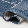 JONATHAN Y Geometric Indoor Outdoor Area Rug 3X5 Navy/Cream, Soren Modern for Backyard, Patio, Porch, Easy-Cleaning, High Traffic, Pet-Friendly, Non-Shedding (TSN304C-3)(Navy/Cream)
