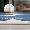 JONATHAN Y Geometric Organic Shapes Indoor Outdoor Area Rug 3X5 Navy/Cream, Rayna Modern for Backyard, Patio, Porch, Easy-Cleaning, High Traffic, Pet-Friendly, Non-Shedding (TSN305B-3)(Navy/Cream)