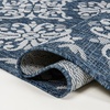 JONATHAN Y Mediterranean Tile Design Indoor Outdoor Area Rug 3X5 Navy/Cream, Amora Traditional for Backyard, Patio, Porch, Easy-Cleaning, High Traffic, Pet-Friendly, Non-Shedding (TSN206A-3)(Navy/Cream)