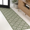 JONATHAN Y Mediterranean Tile Design Indoor Outdoor Area Rug 3X5 Navy/Cream, Amora Traditional for Backyard, Patio, Porch, Easy-Cleaning, High Traffic, Pet-Friendly, Non-Shedding (TSN206A-3)(Green/Cream)