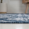 JONATHAN Y Mediterranean Tile Design Indoor Outdoor Area Rug 3X5 Navy/Cream, Amora Traditional for Backyard, Patio, Porch, Easy-Cleaning, High Traffic, Pet-Friendly, Non-Shedding (TSN206A-3)(Navy/Cream)