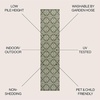 JONATHAN Y Mediterranean Tile Design Indoor Outdoor Area Rug 3X5 Navy/Cream, Amora Traditional for Backyard, Patio, Porch, Easy-Cleaning, High Traffic, Pet-Friendly, Non-Shedding (TSN206A-3)(Green/Cream)