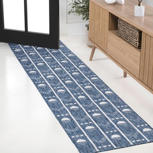 JONATHAN Y Geometric Indoor Outdoor Area Rug 3X5 Navy/Cream, Soren Modern for Backyard, Patio, Porch, Easy-Cleaning, High Traffic, Pet-Friendly, Non-Shedding (TSN304C-3)(Navy/Cream)