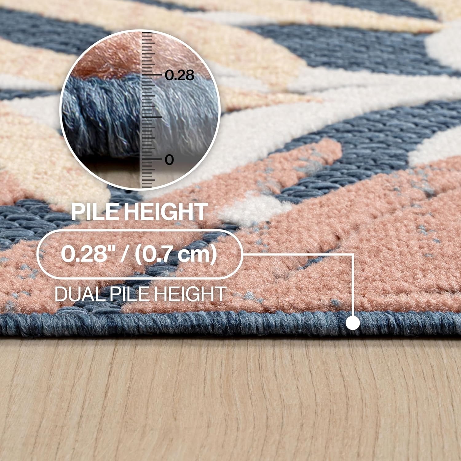 image:imageJONATHAN Y Tropics Palm Leaves Indoor Outdoor Area Rug 3x5 Dark BlueMulti Boho for Backyard Patio Porch EasyCleaning High Traffic PetFriendly NonShedding AMC100E3Dark BlueMulti