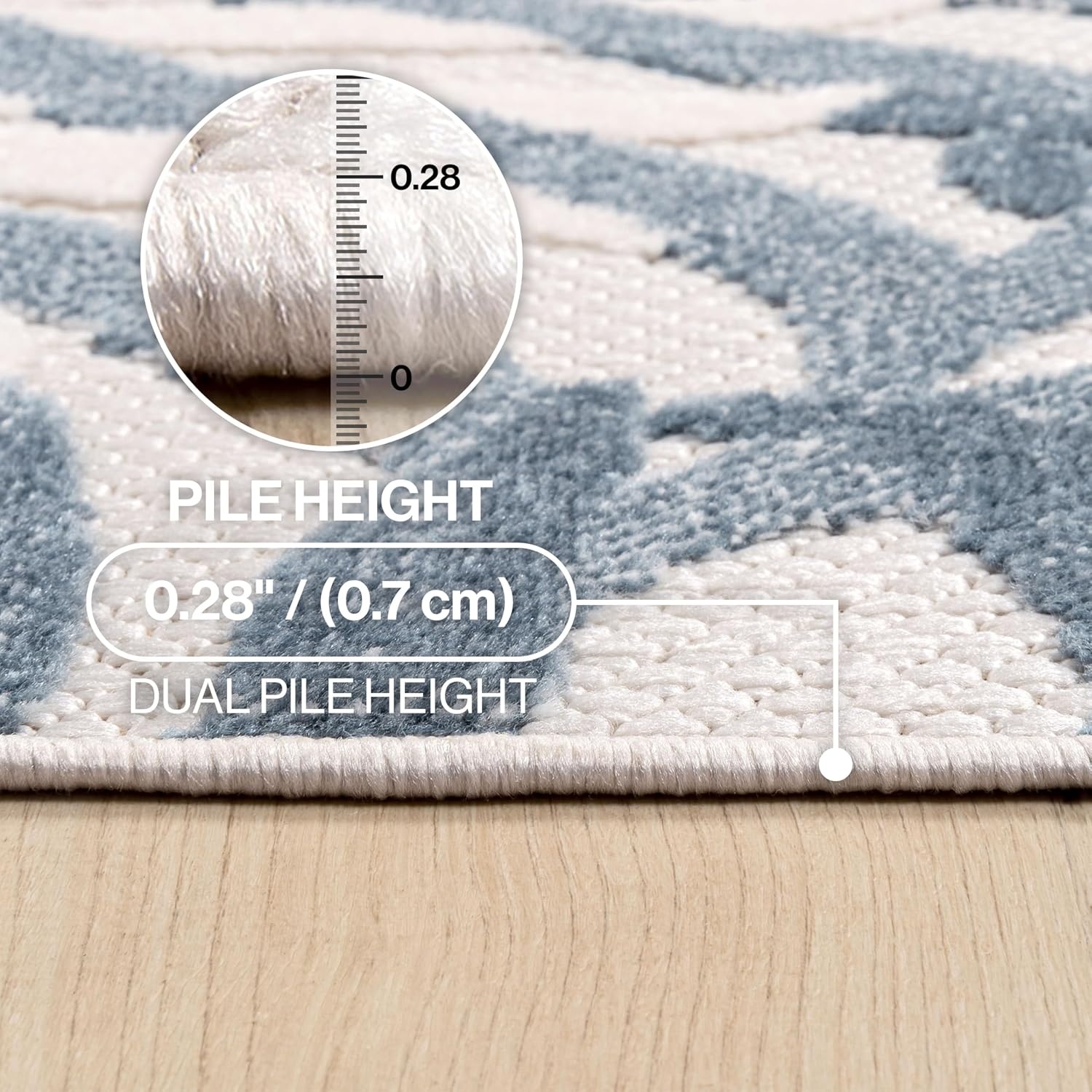 image:imageJONATHAN Y Tropics Palm Leaves Indoor Outdoor Area Rug 3x5 Dark BlueMulti Boho for Backyard Patio Porch EasyCleaning High Traffic PetFriendly NonShedding AMC100E3CreamDark Blue