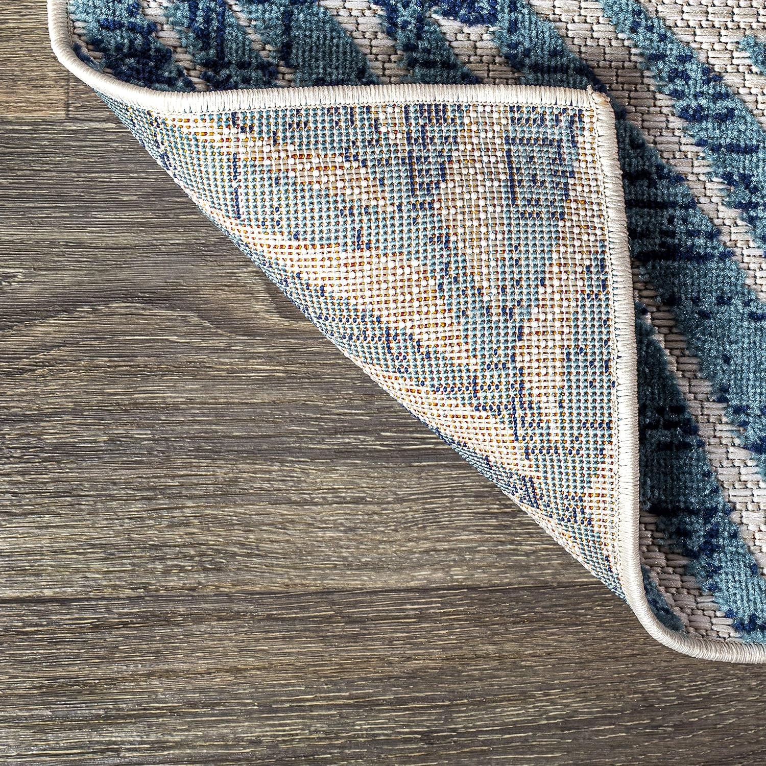 image:imageJONATHAN Y Tropics Palm Leaves Indoor Outdoor Area Rug 3x5 Dark BlueMulti Boho for Backyard Patio Porch EasyCleaning High Traffic PetFriendly NonShedding AMC100E3CreamOrange
