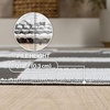 JONATHAN Y Meadow Grace Polypropylene Bishop Geometric Checker Waterproof Reversible Plastic Straw Outdoor Area Rug for Patio and Entryway, 3′ x 5′, Black and Cream MDW103A-3(Gray/White)