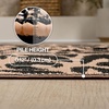 JONATHAN Y Meadow Grace Polypropylene Bloom Modern Floral Waterproof Reversible Plastic Straw Outdoor Area Rug for Patio and Entryway, 3′ x 5′, Black and Cream MDW100A-3(Black/Cream)
