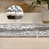JONATHAN Y Meadow Grace Polypropylene Dory Medallion Border Waterproof Reversible Plastic Straw Outdoor Area Rug for Patio and Entryway, 3′ x 5′, Gray and White MDW102B-3(Gray/White)