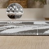 JONATHAN Y Meadow Grace Polypropylene Wilde Classic Botanical Waterproof Reversible Plastic Straw Outdoor Area Rug for Patio and Entryway, 3′ x 5′, Black and Cream MDW101A-3(Gray/White)